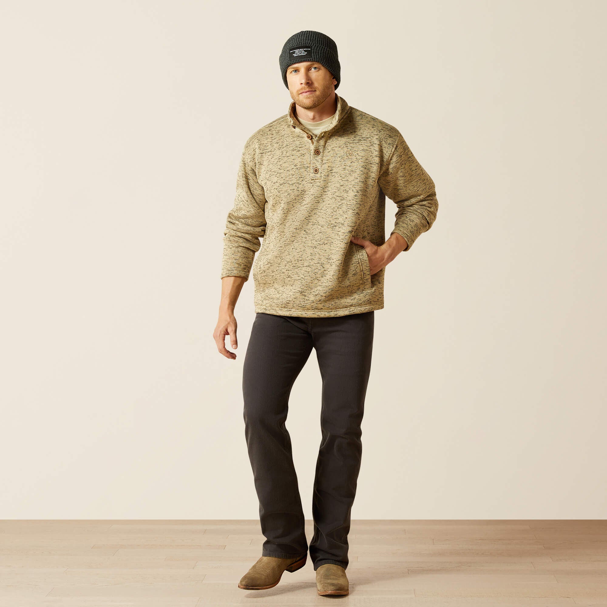 Men Caldwell 1/4 Button Sweater | Ariat Online