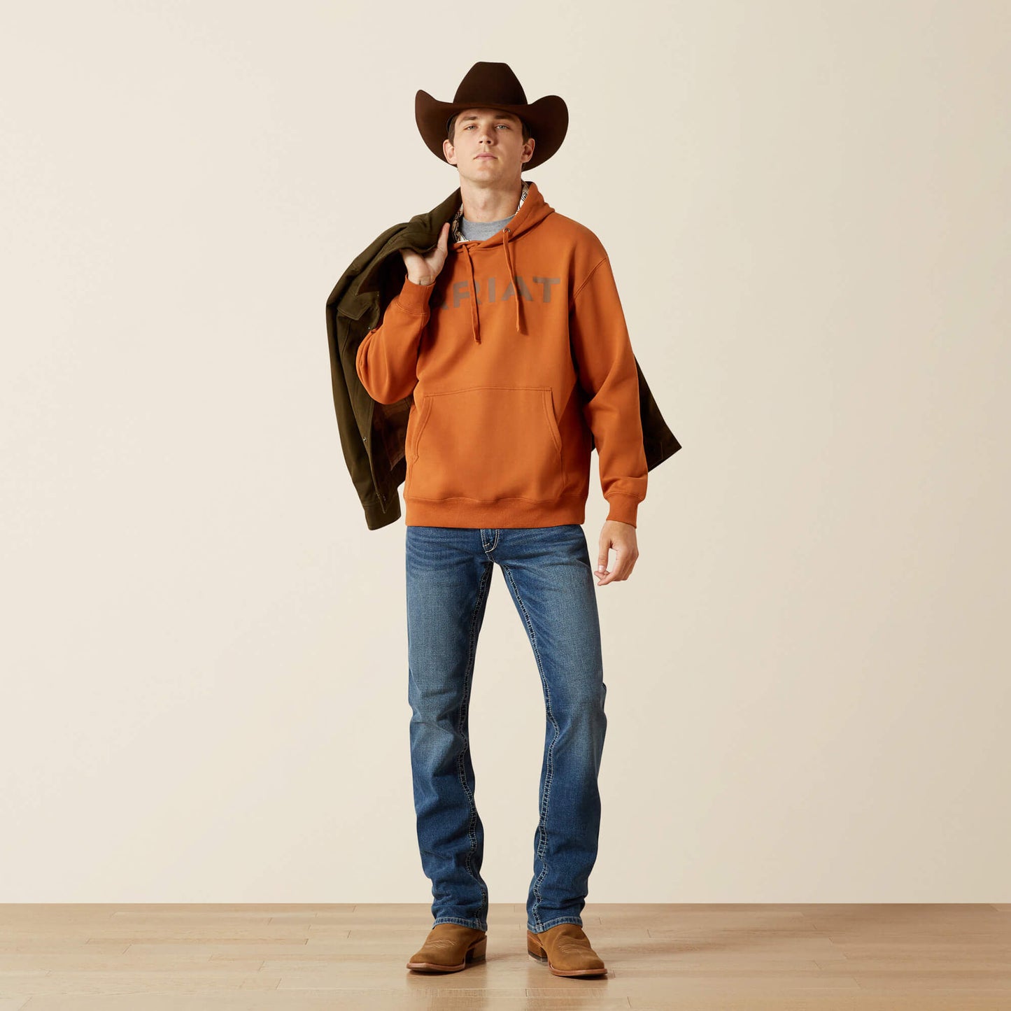 Men Ariat Stitch Shield Logo Hoodie | Ariat near me