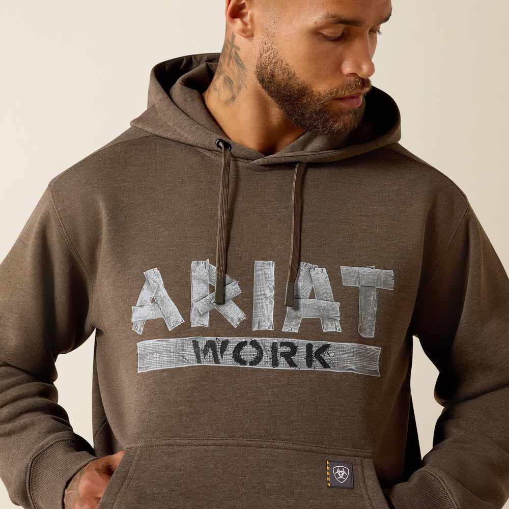 Men Rebar Lightweight Duct Logo Hoodie | Ariat Online