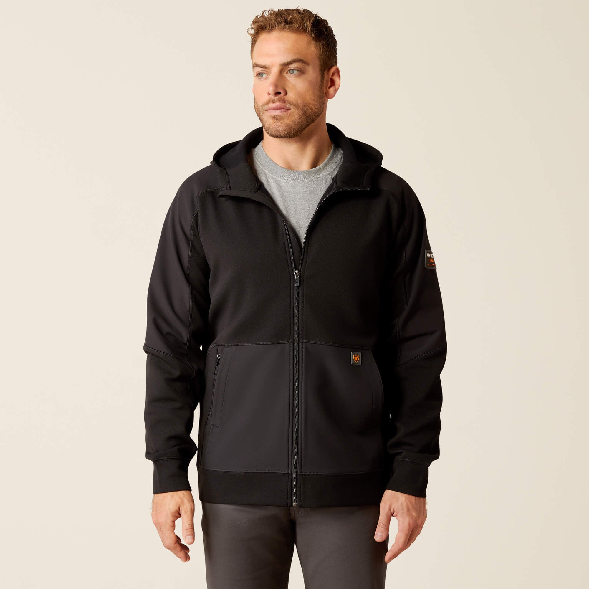 Men Rebar WorkTek Reinforced Full Zip Hoodie | Ariat us