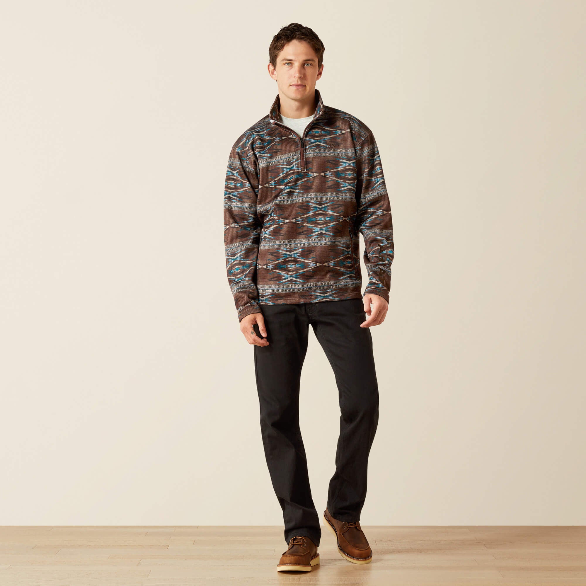 Men Caldwell Logo 1/4 Zip Sweater | Ariat Outlet