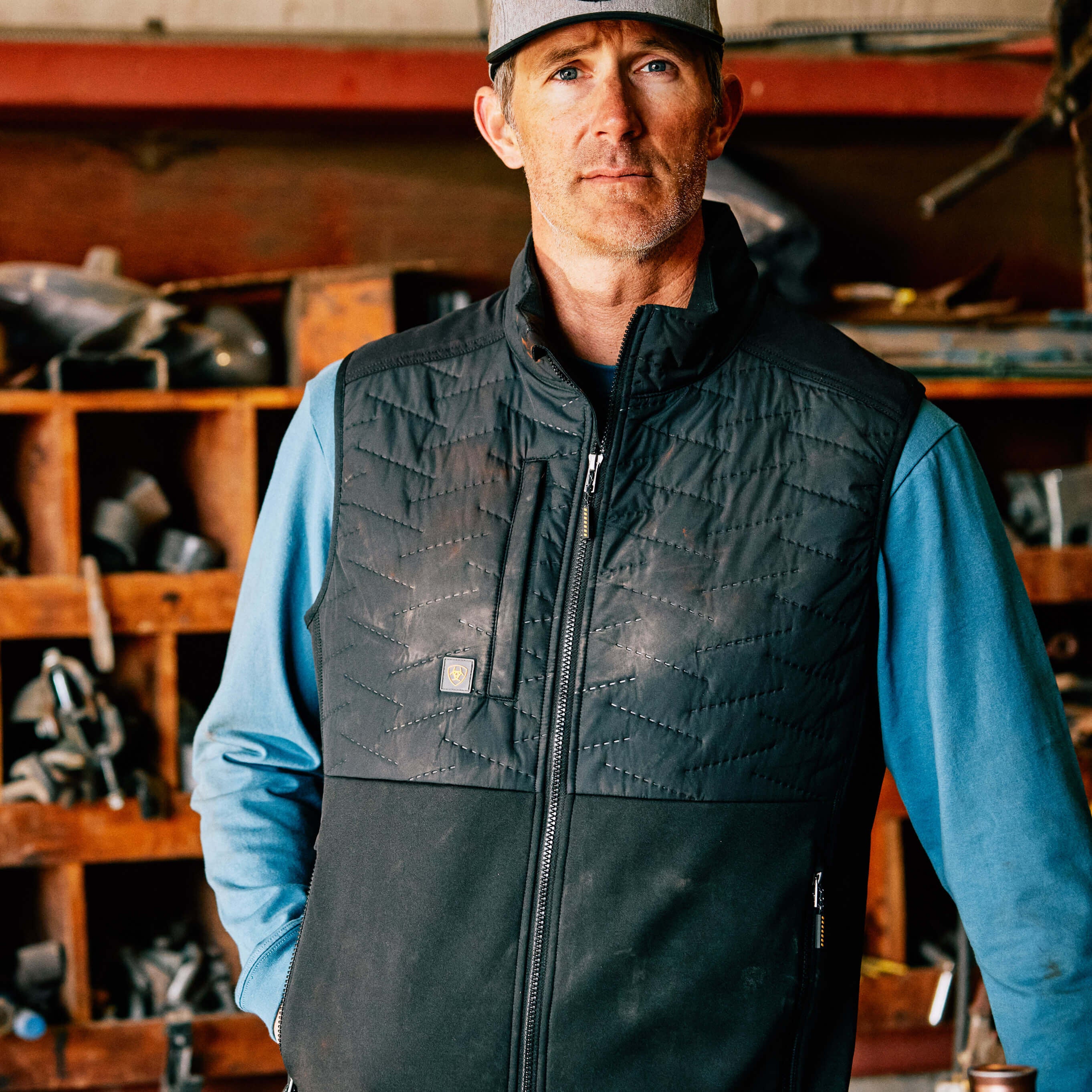 Men Rebar Cloud 9 Insulated Vest | Ariat for sale
