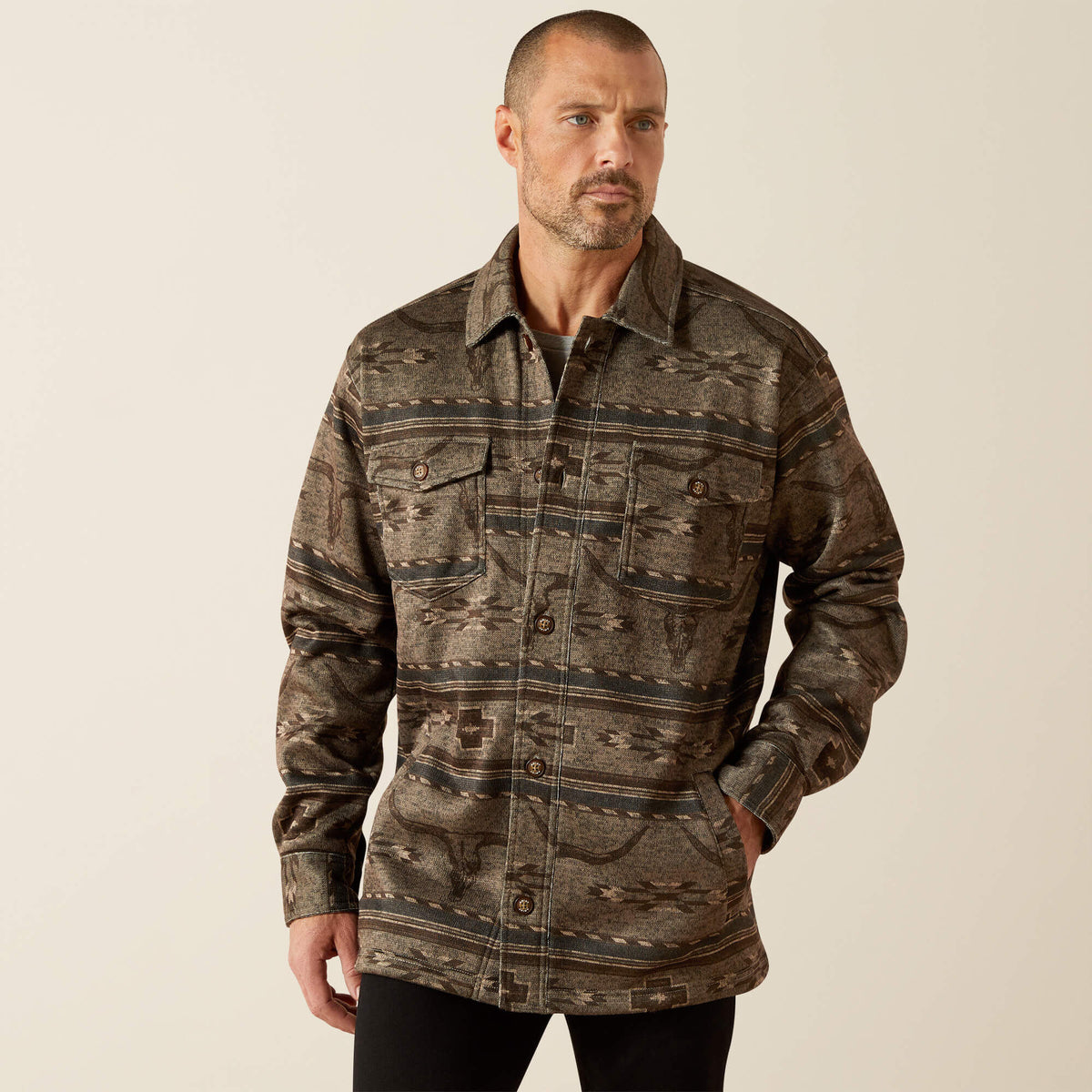 Men Caldwell Printed Shirt Jacket | Ariat