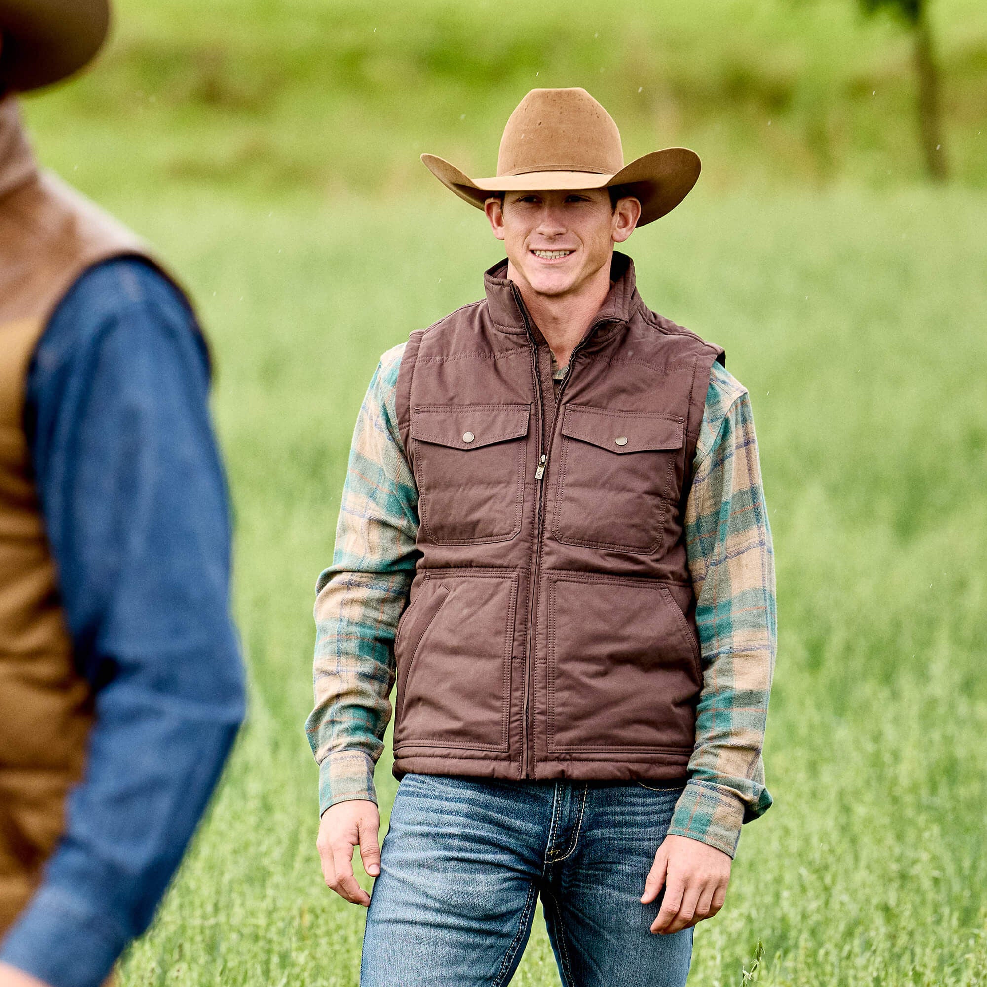 Men Western Quilted Vest | Ariat us