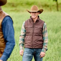 Men Western Quilted Vest | Ariat us