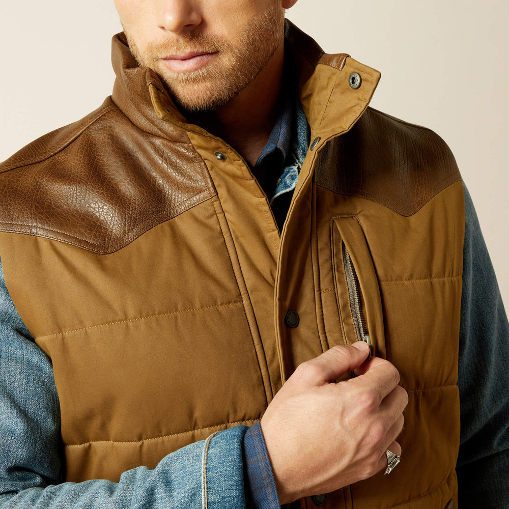 Men Western Quilted Vest | Ariat us