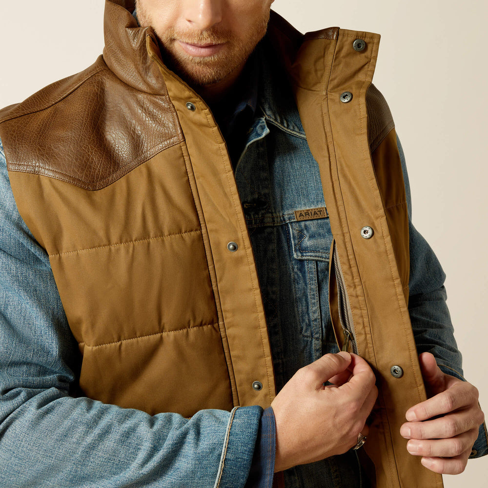 Men Western Quilted Vest | Ariat us