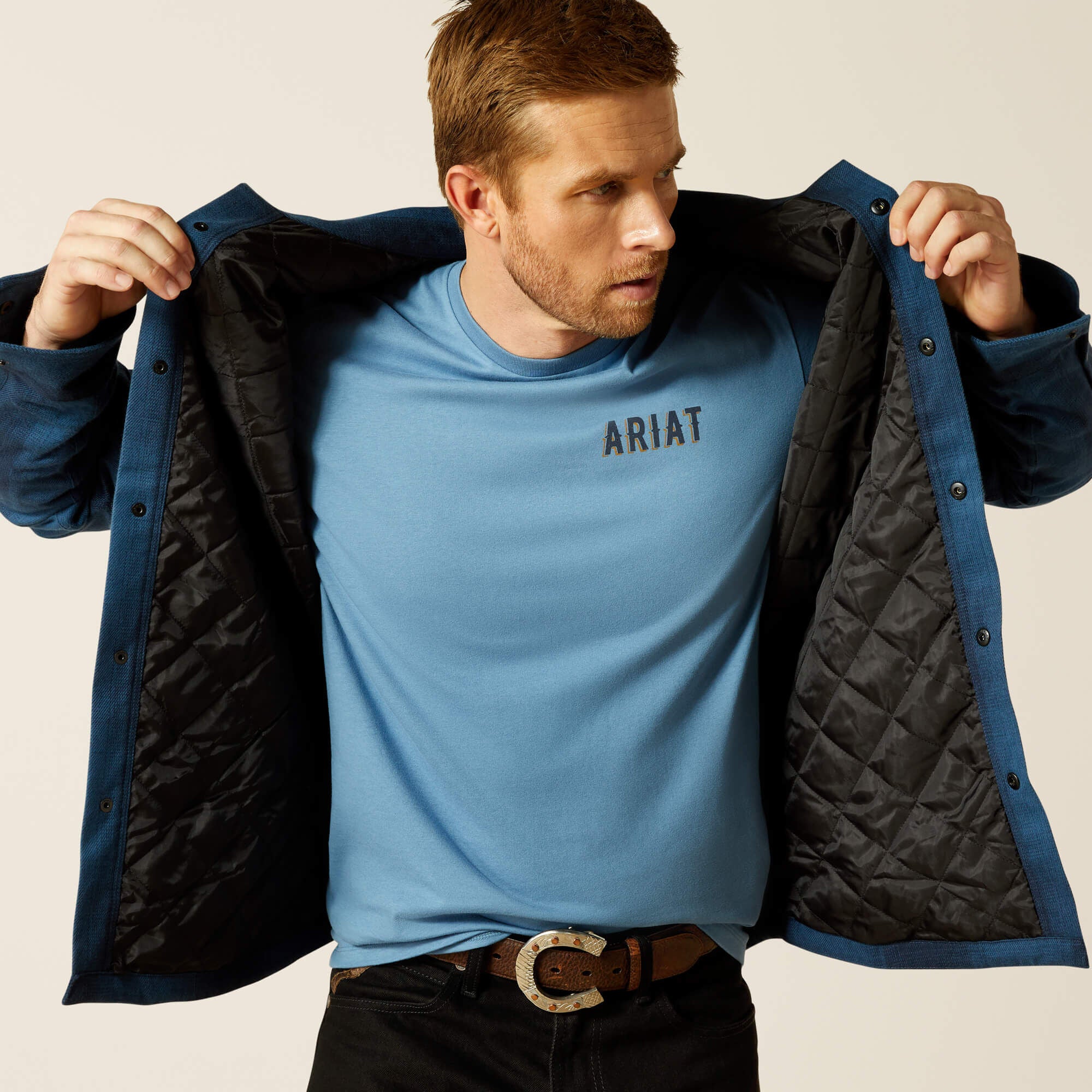 Men Retro Shirt Jacket | Ariat on sale
