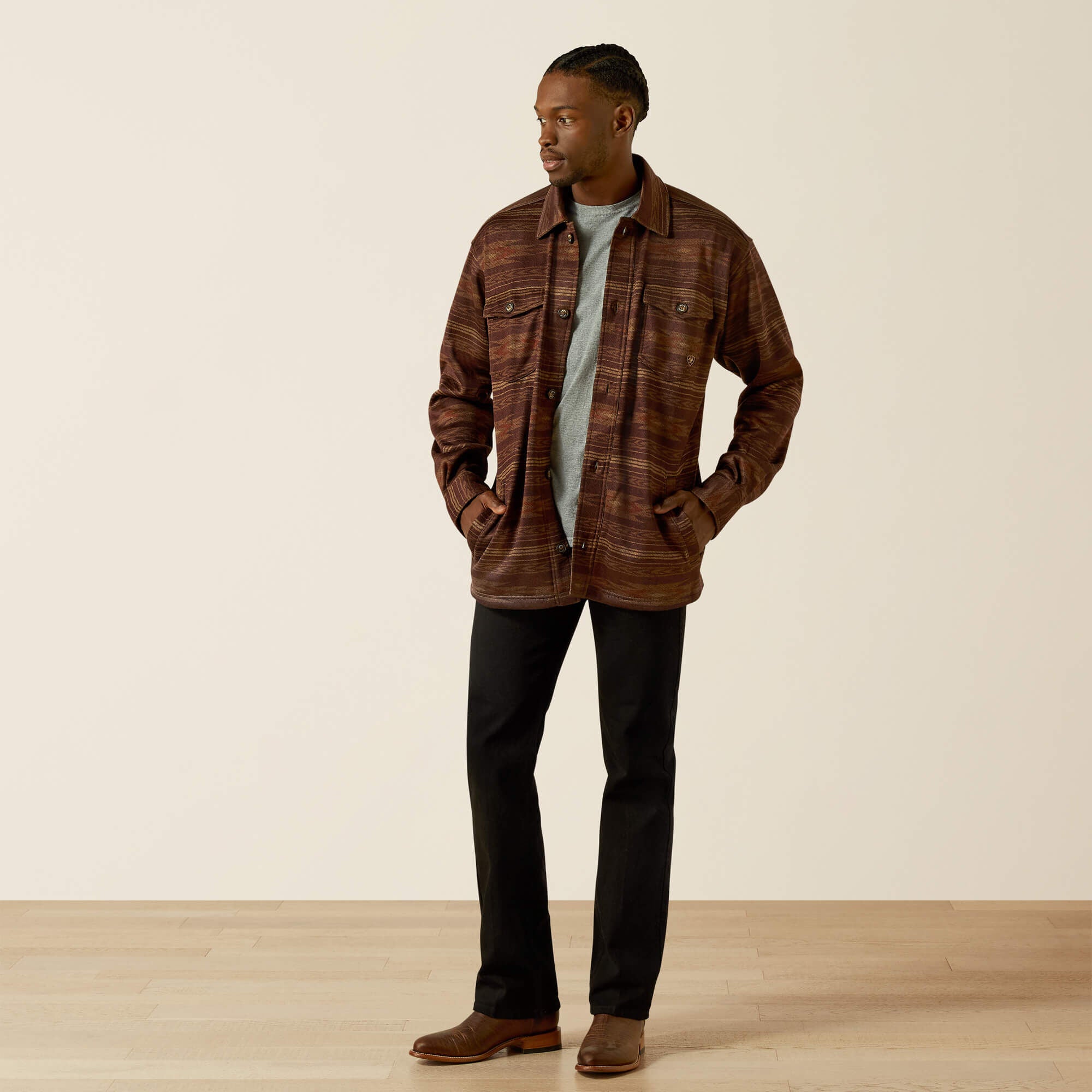 Men Caldwell Printed Shirt Jacket | Ariat Outlet