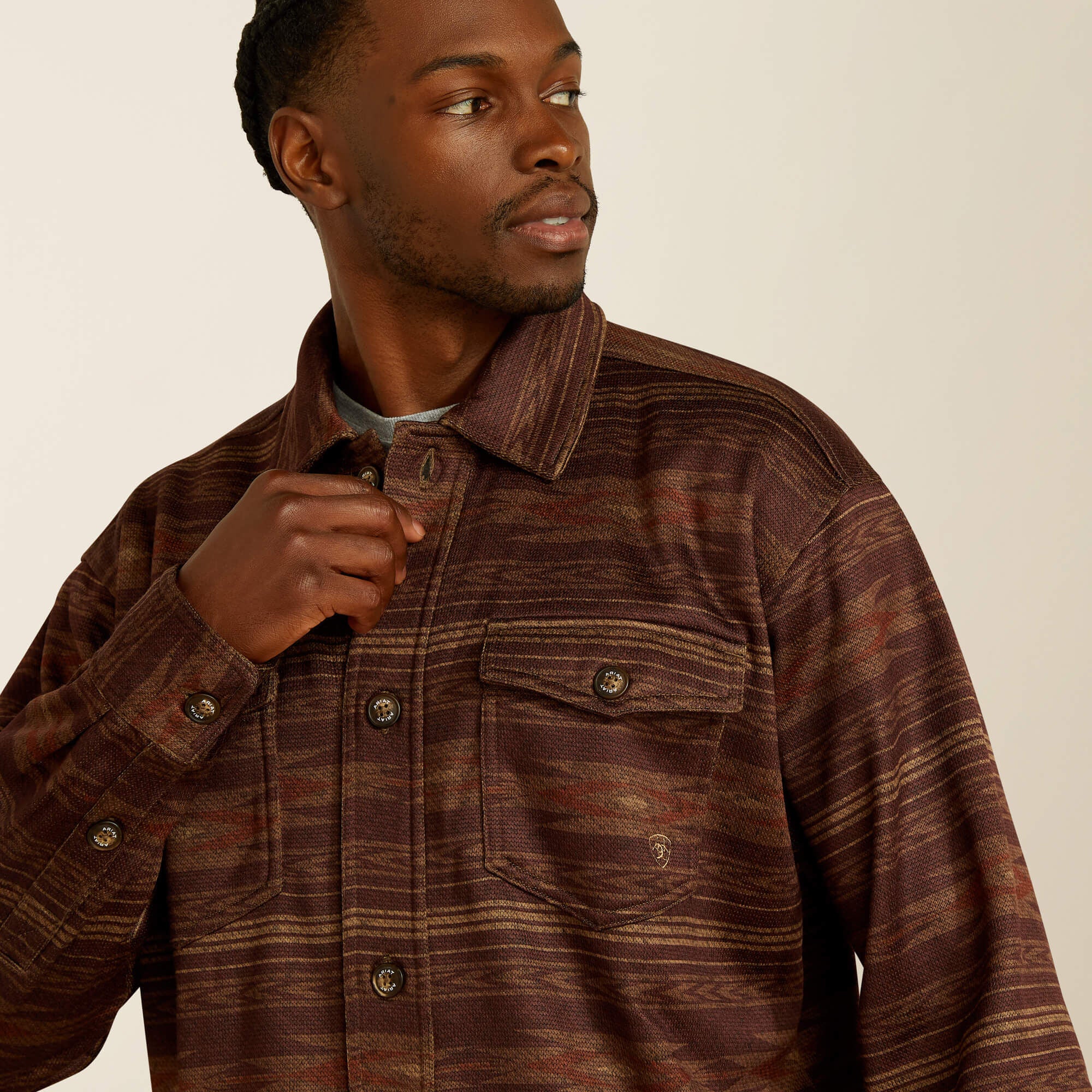 Men Caldwell Printed Shirt Jacket | Ariat Outlet