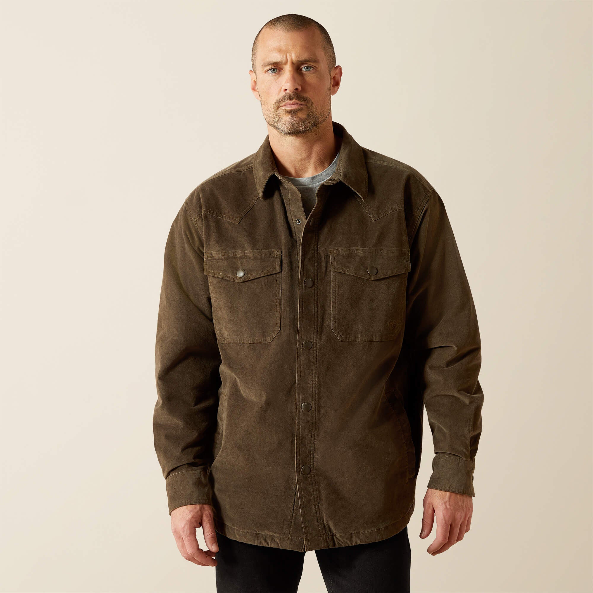 Men Retro Corduroy Shirt Jacket | Ariat Discount