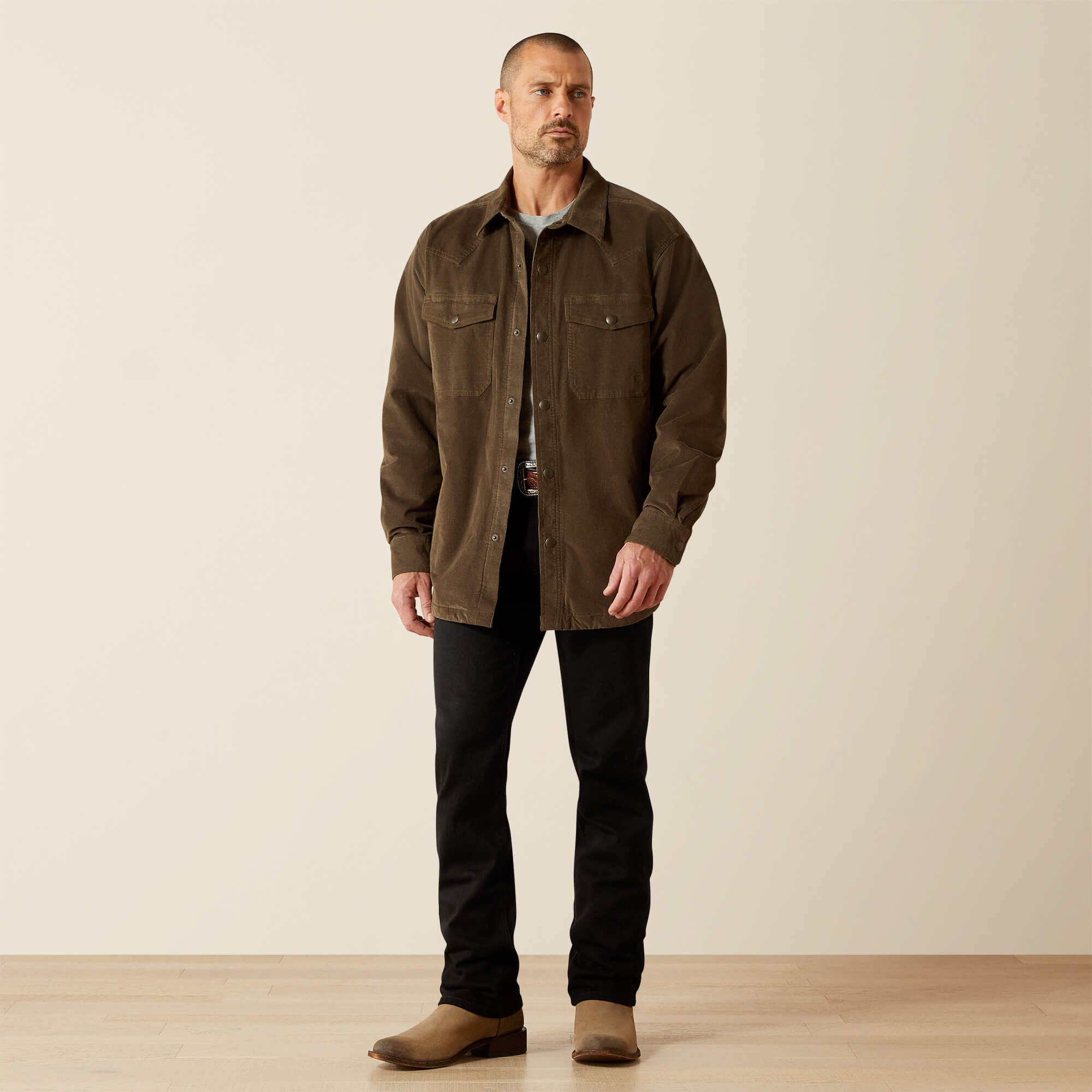 Men Retro Corduroy Shirt Jacket | Ariat Discount