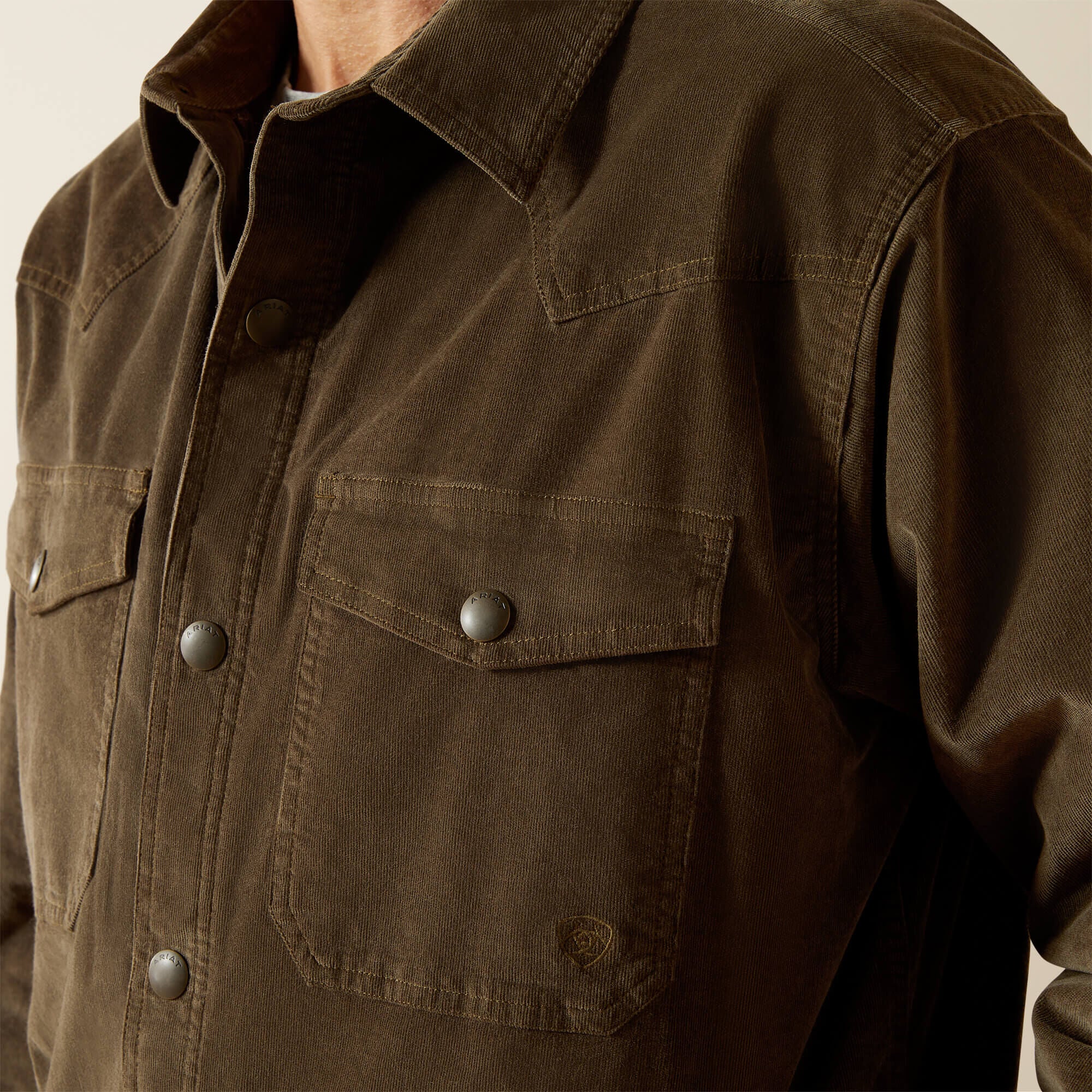 Men Retro Corduroy Shirt Jacket | Ariat Discount