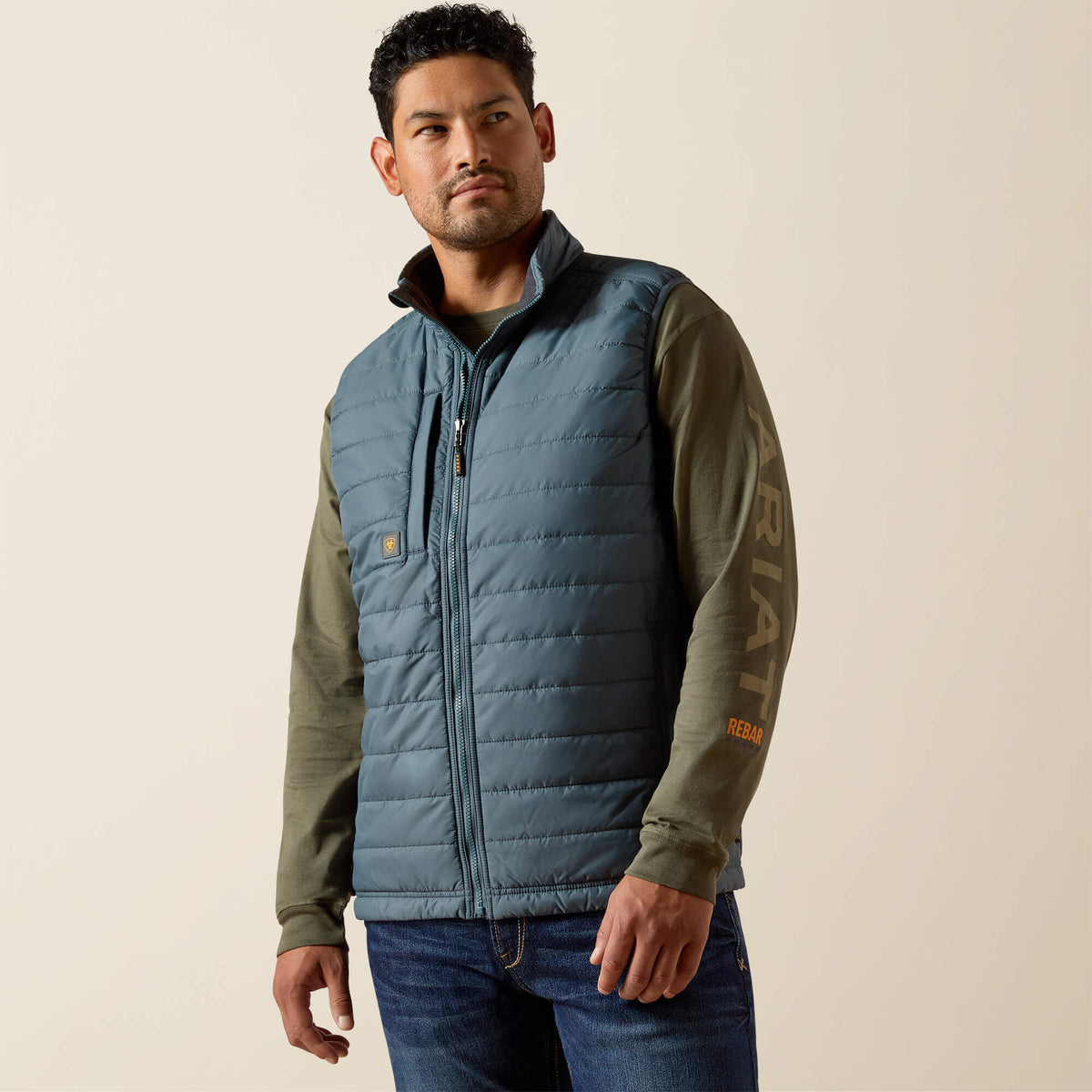 Men Rebar Cordura Ripstop Lightweight Insulated Vest | Ariat us