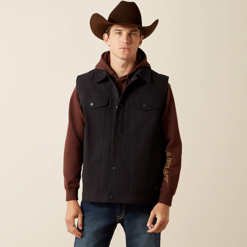 Men Canvas Rancher Vest | Ariat on sale
