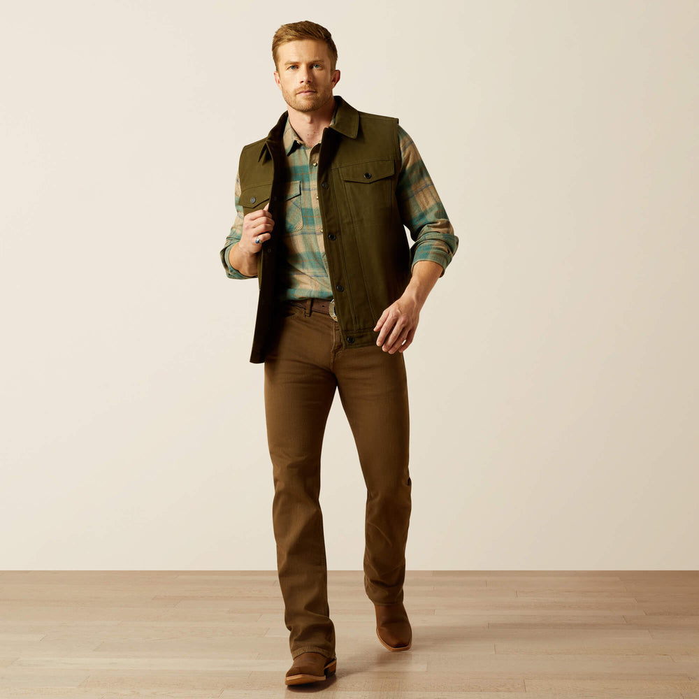 Men Canvas Rancher Vest | Ariat us