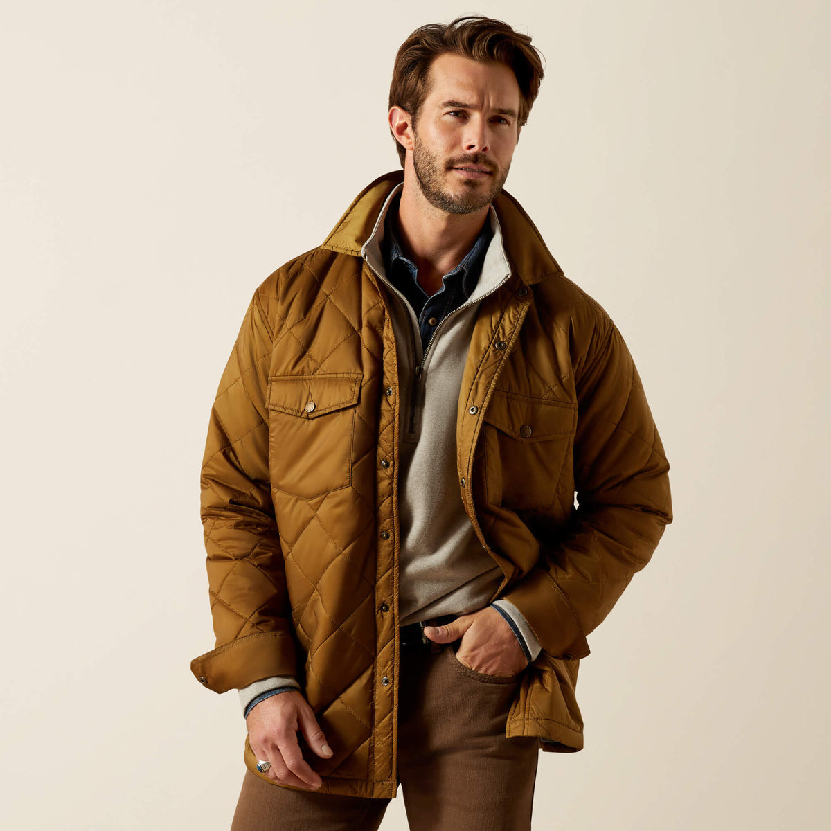 Men Stinson Shirt Jacket | Ariat for sale