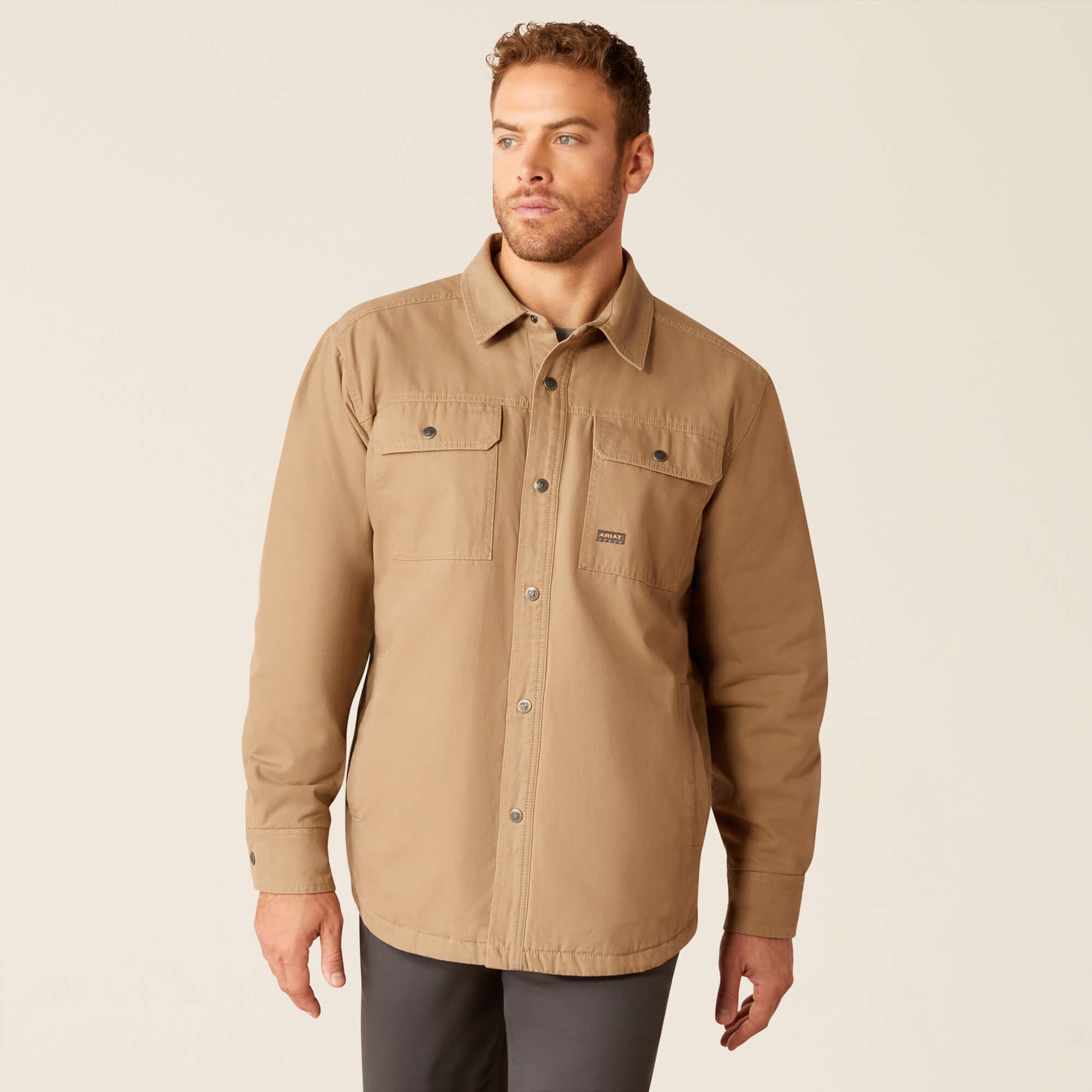 Men Rebar Canvas Shirt Jacket | Ariat for sale