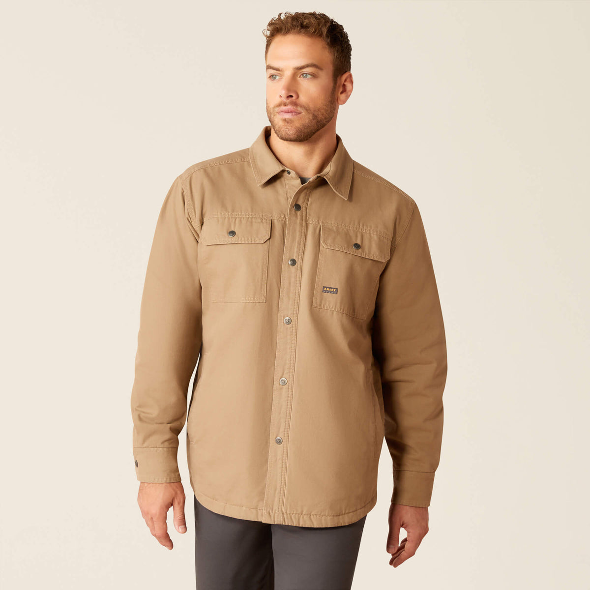 Men Rebar Canvas Shirt Jacket | Ariat for sale