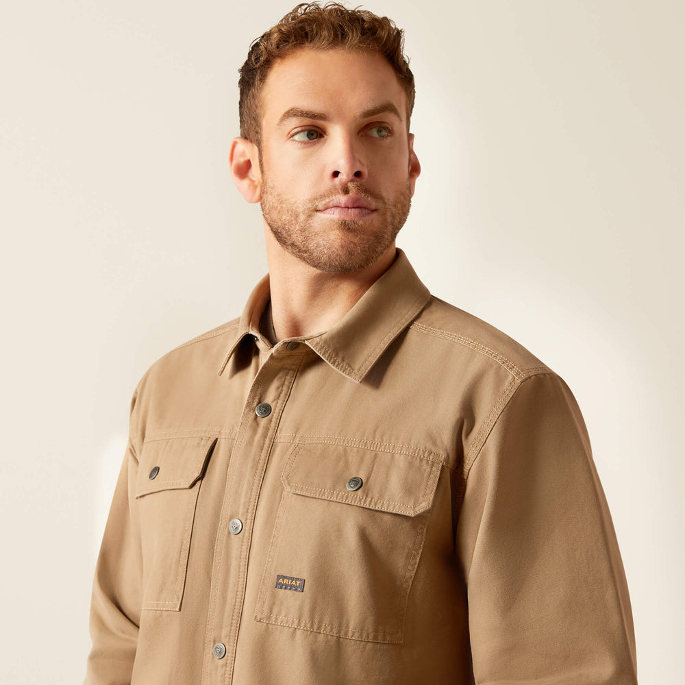Men Rebar Canvas Shirt Jacket | Ariat for sale