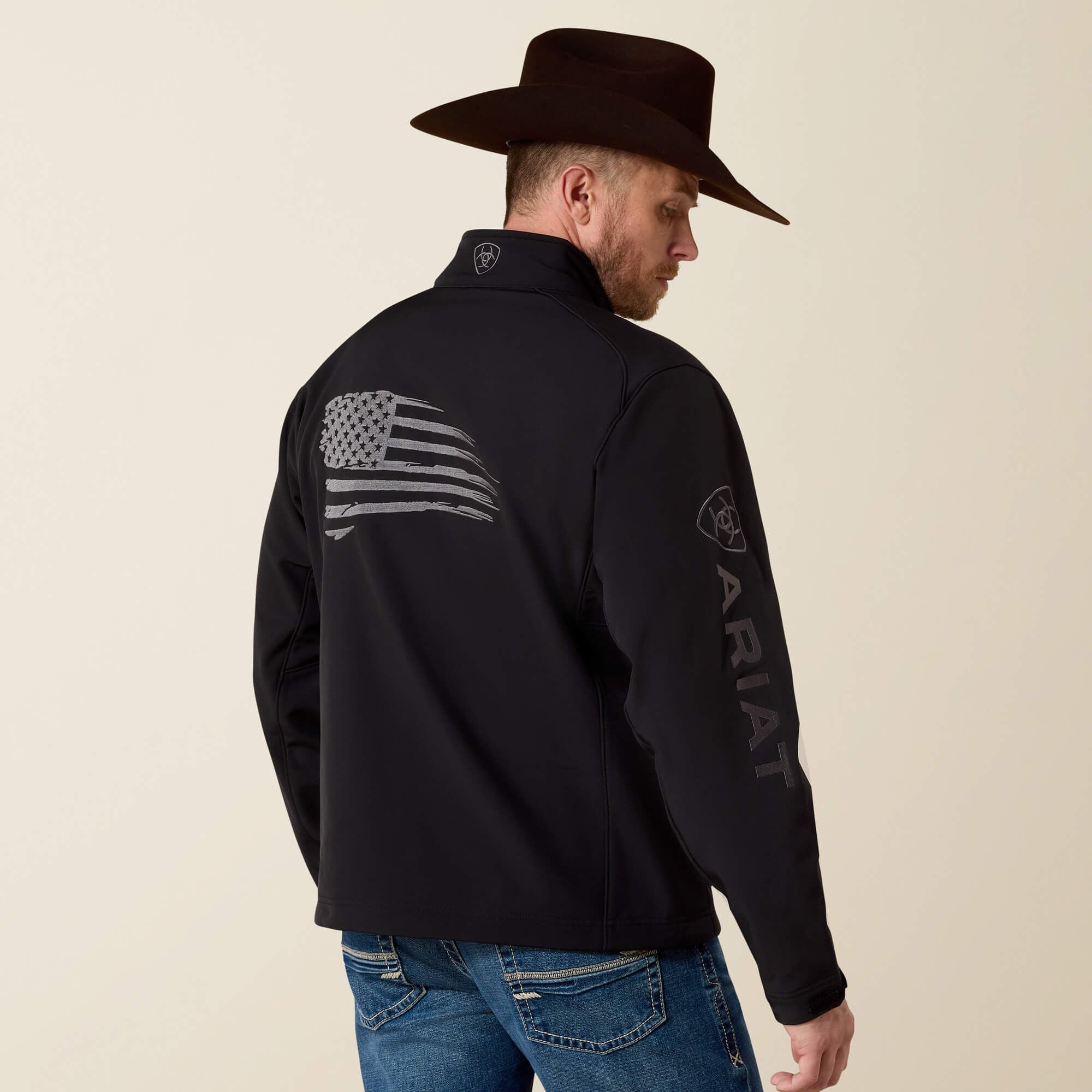 Men Logo 2.0 Patriot Softshell Water Resistant Jacket | Ariat