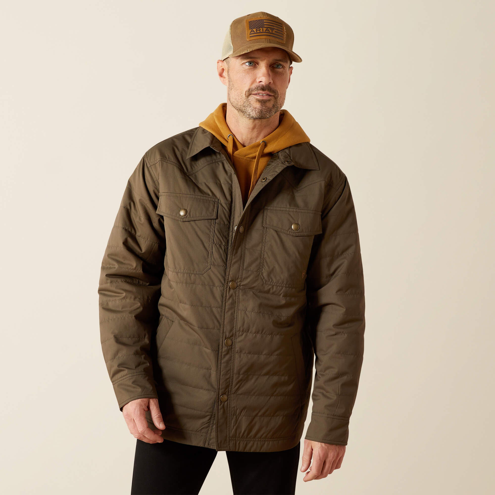 Men Quilted Shirt Jacket | Ariat us