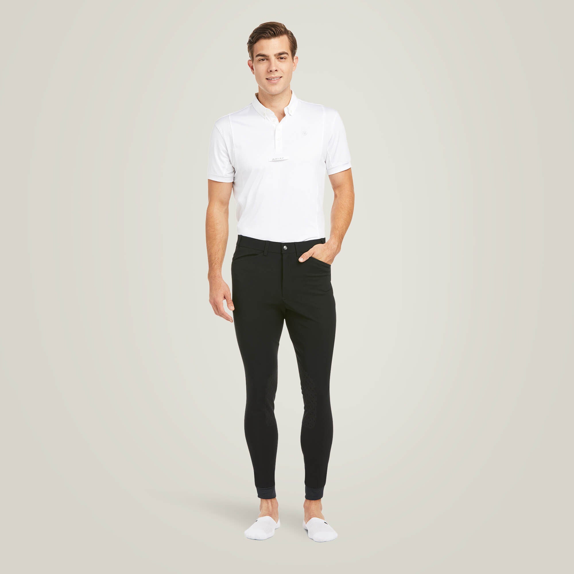 Men Tri Factor Grip Knee Patch Breech | Ariat Online