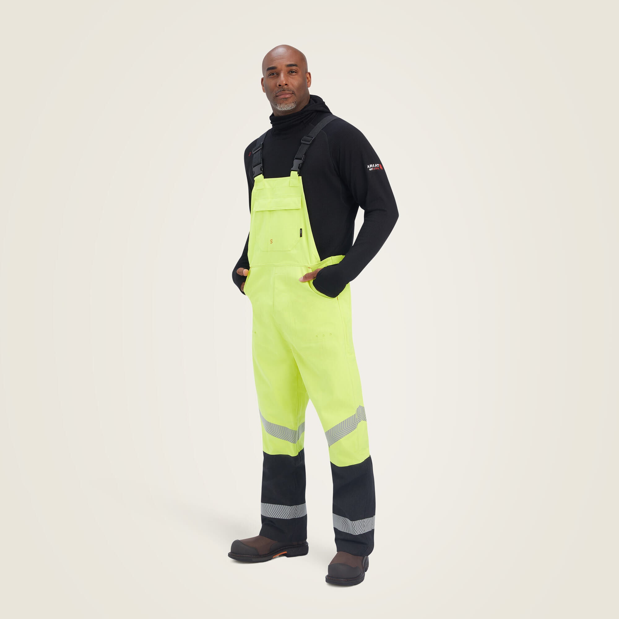 Men FR Hi-Vis Waterproof Bib | Ariat