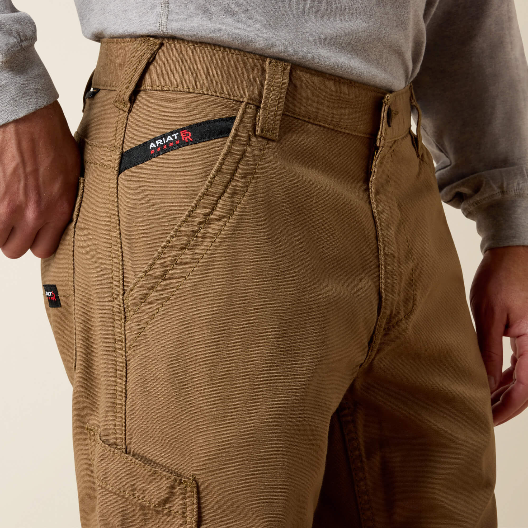Men FR M5 Stretch DuraLight Cordura® Canvas Stackable Straight Leg Pant | Ariat us