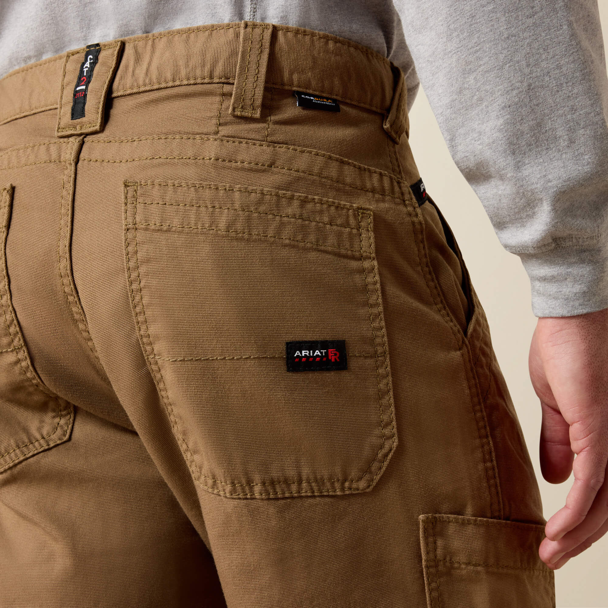 Men FR M5 Stretch DuraLight Cordura® Canvas Stackable Straight Leg Pant | Ariat us