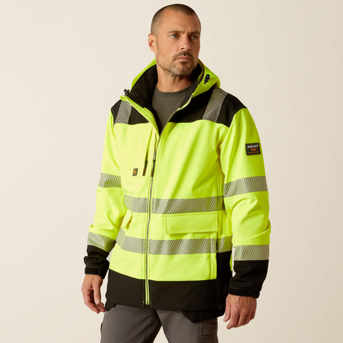Men Rebar Hi-Vis Softshell Jacket | Ariat on sale