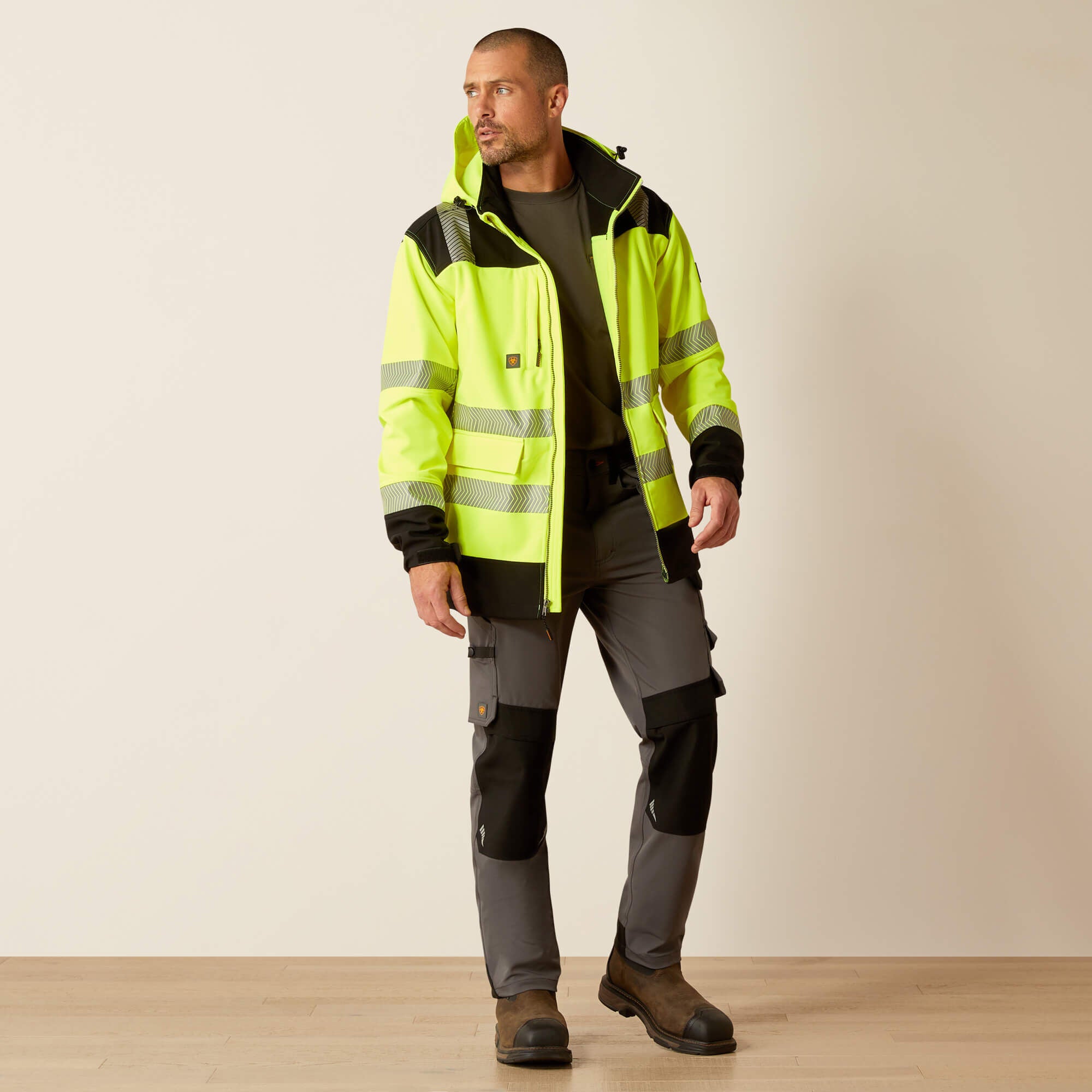 Men Rebar Hi-Vis Softshell Jacket | Ariat on sale