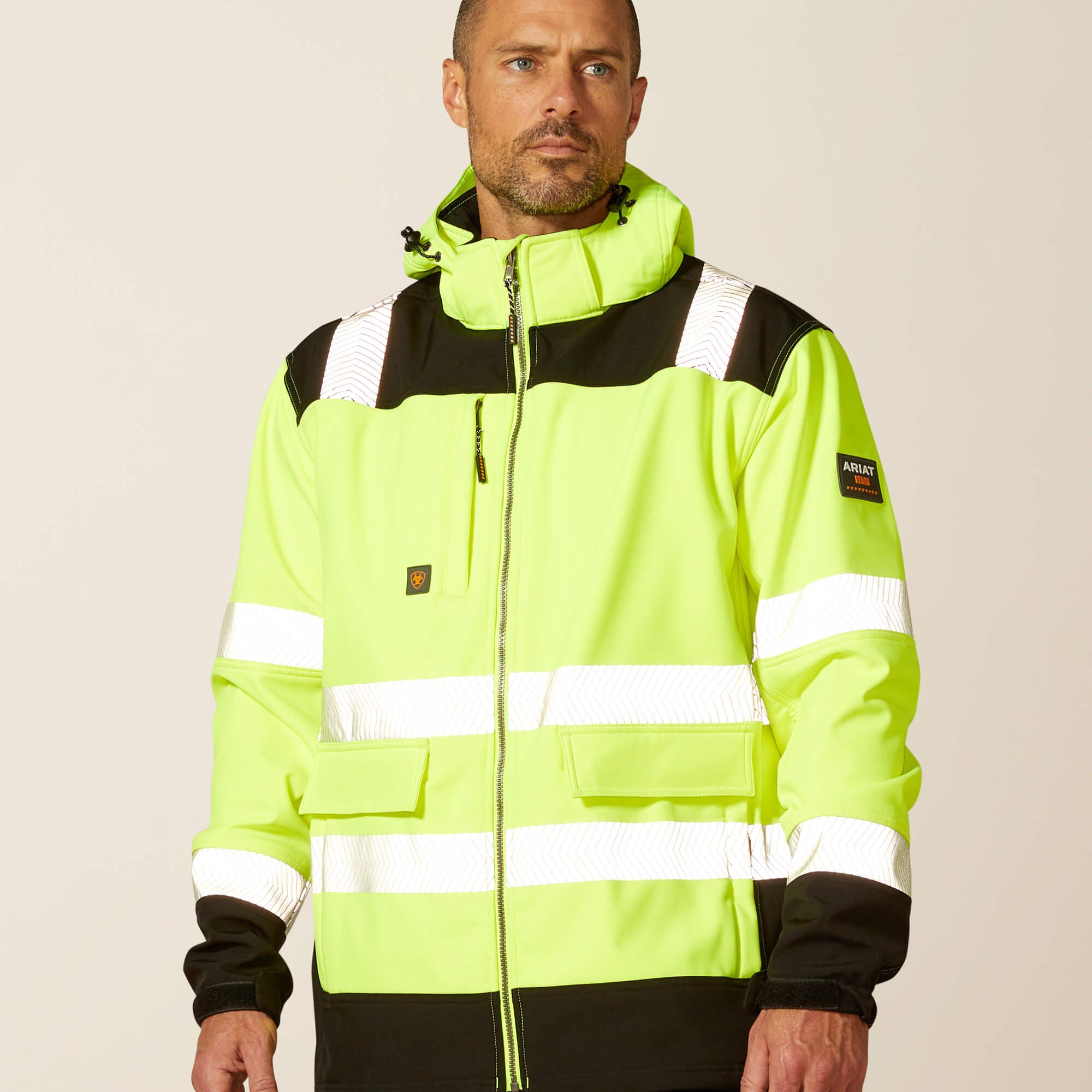 Men Rebar Hi-Vis Softshell Jacket | Ariat on sale