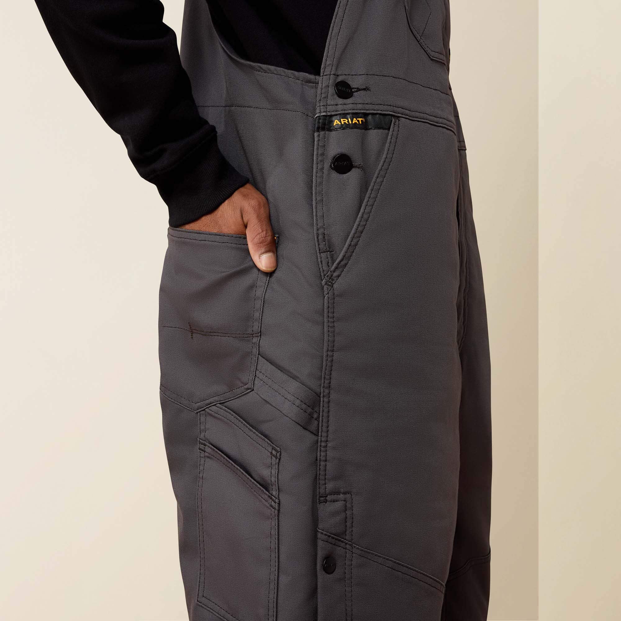 Men Rebar DuraCanvas Stretch Insulated Bib | Ariat for sale