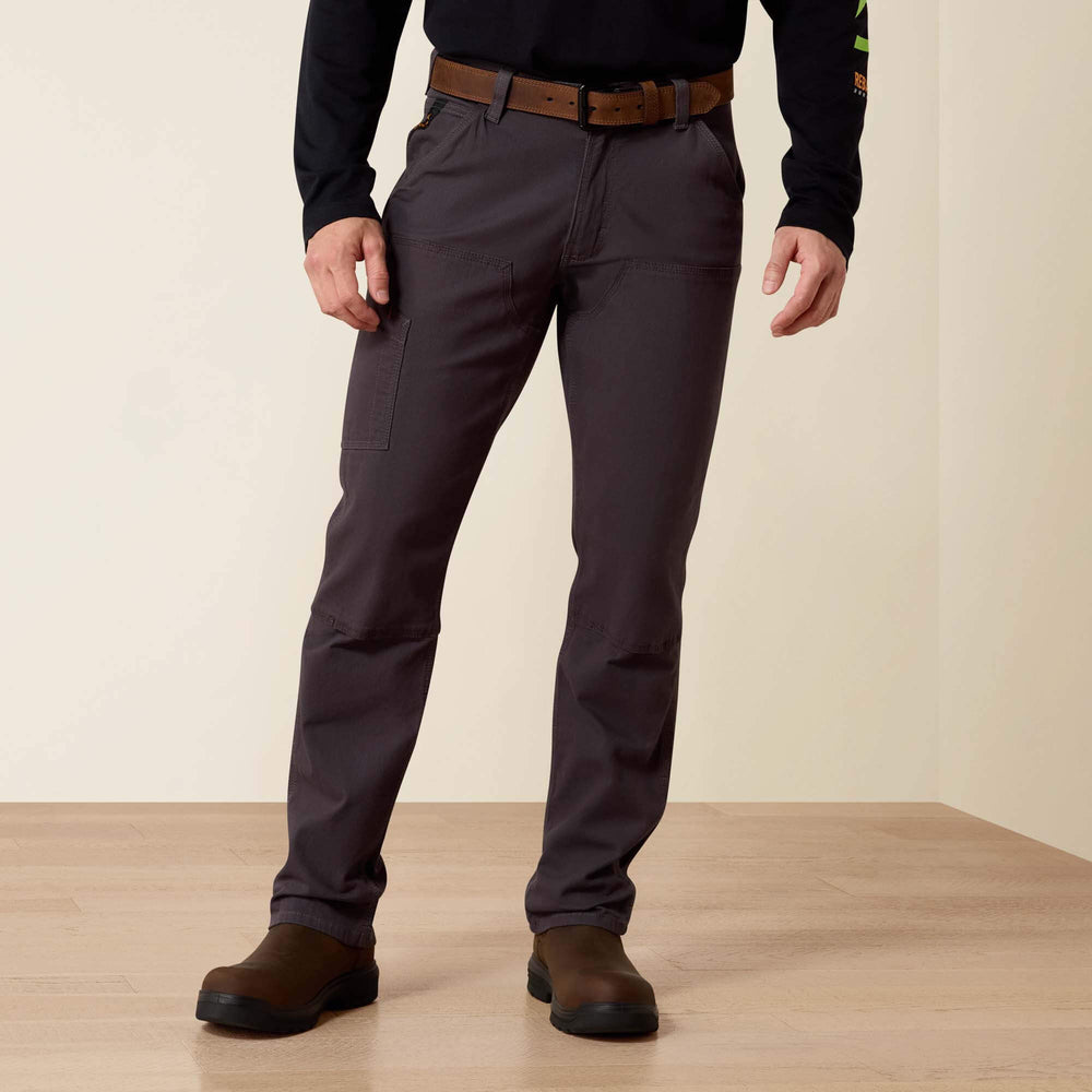 Men Rebar M4 Low Rise DuraStretch Made Tough Double Front Stackable Straight Leg Pant | Ariat Outlet