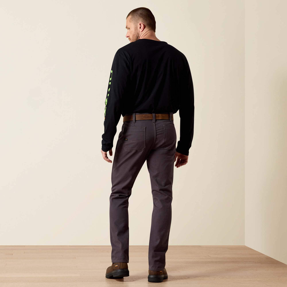 Men Rebar M4 Low Rise DuraStretch Made Tough Double Front Stackable Straight Leg Pant | Ariat Outlet