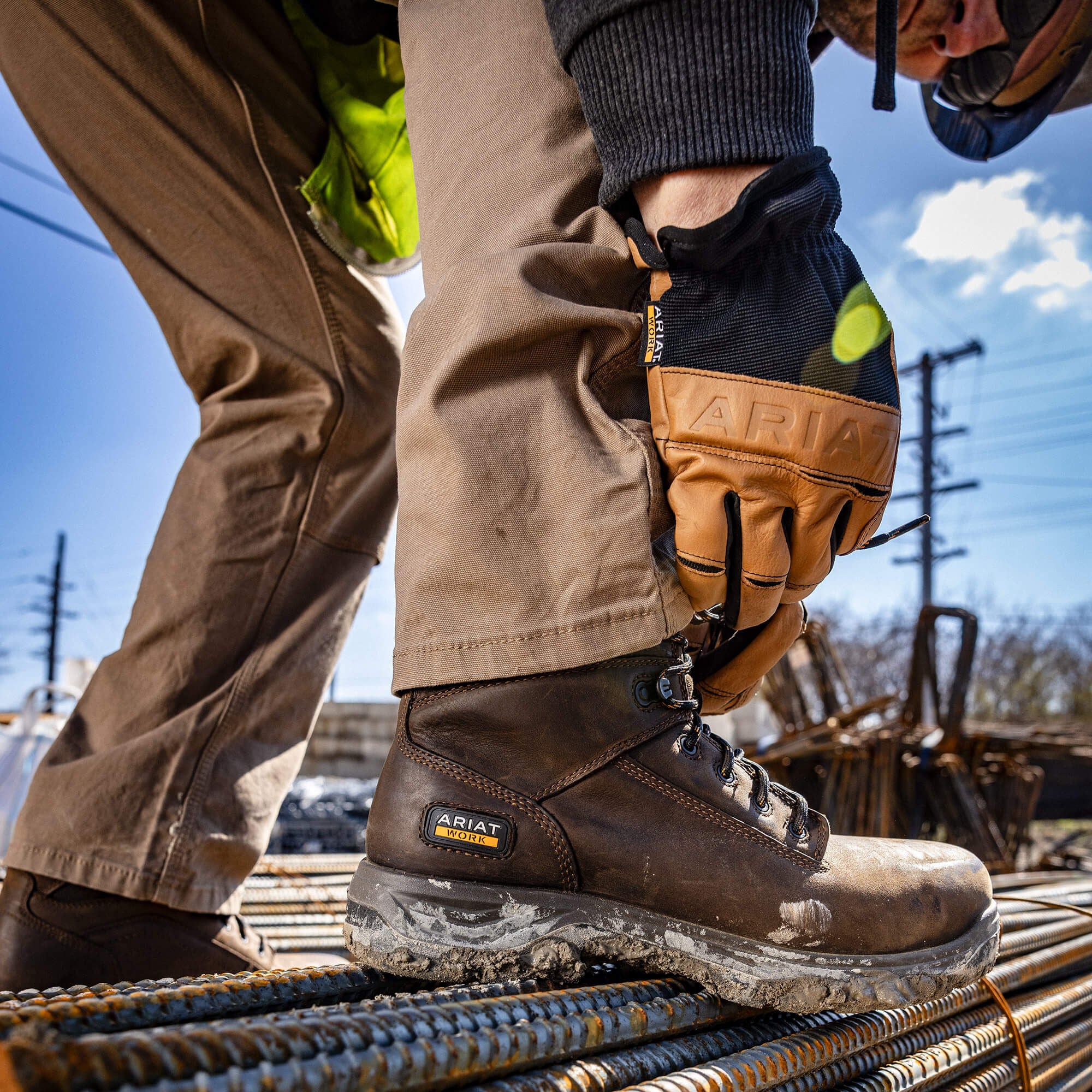 Men Rebar M4 Low Rise DuraStretch Made Tough Double Front Stackable Straight Leg Pant | Ariat near me