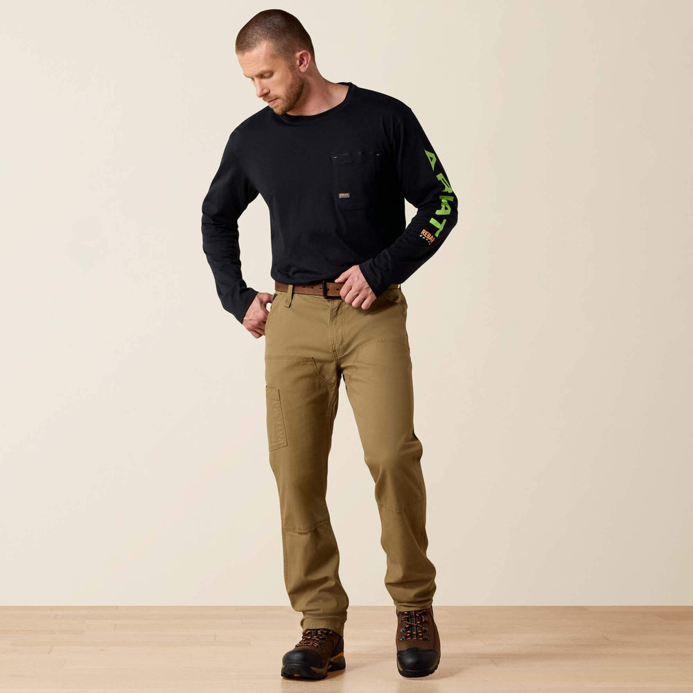 Men Rebar M4 Low Rise DuraStretch Made Tough Double Front Stackable Straight Leg Pant | Ariat near me