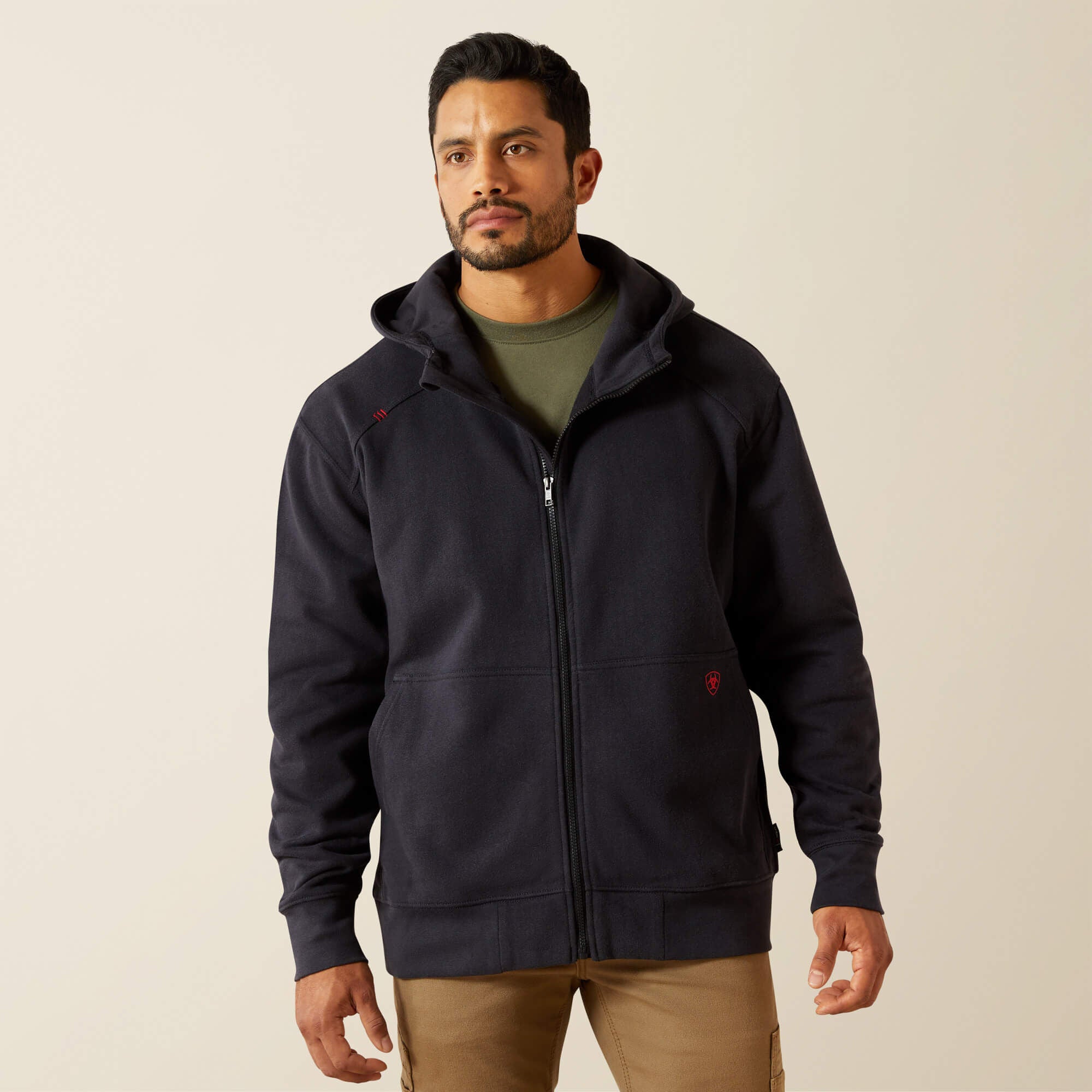 Men FR DuraStretch Heavyweight Fleece Full Zip Hoodie | Ariat Outlet