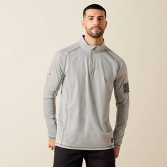 Men FR Combat Stretch Patriot 1/4 Zip Work Shirt | Ariat Outlet