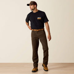 Men Rebar M4 Low Rise DuraStretch Made Tough Double Front Stackable Straight Leg Pant | Ariat Online