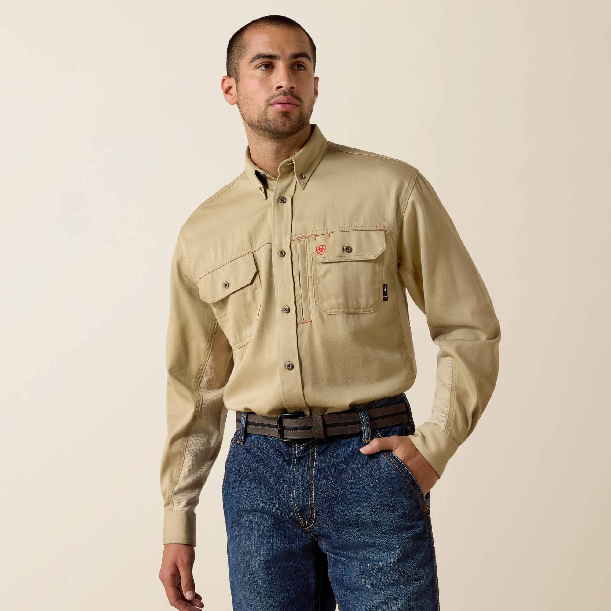 Men FR Solid Vent Work Shirt | Ariat on sale