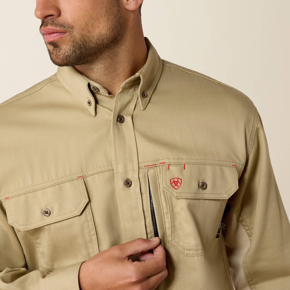 Men FR Solid Vent Work Shirt | Ariat on sale