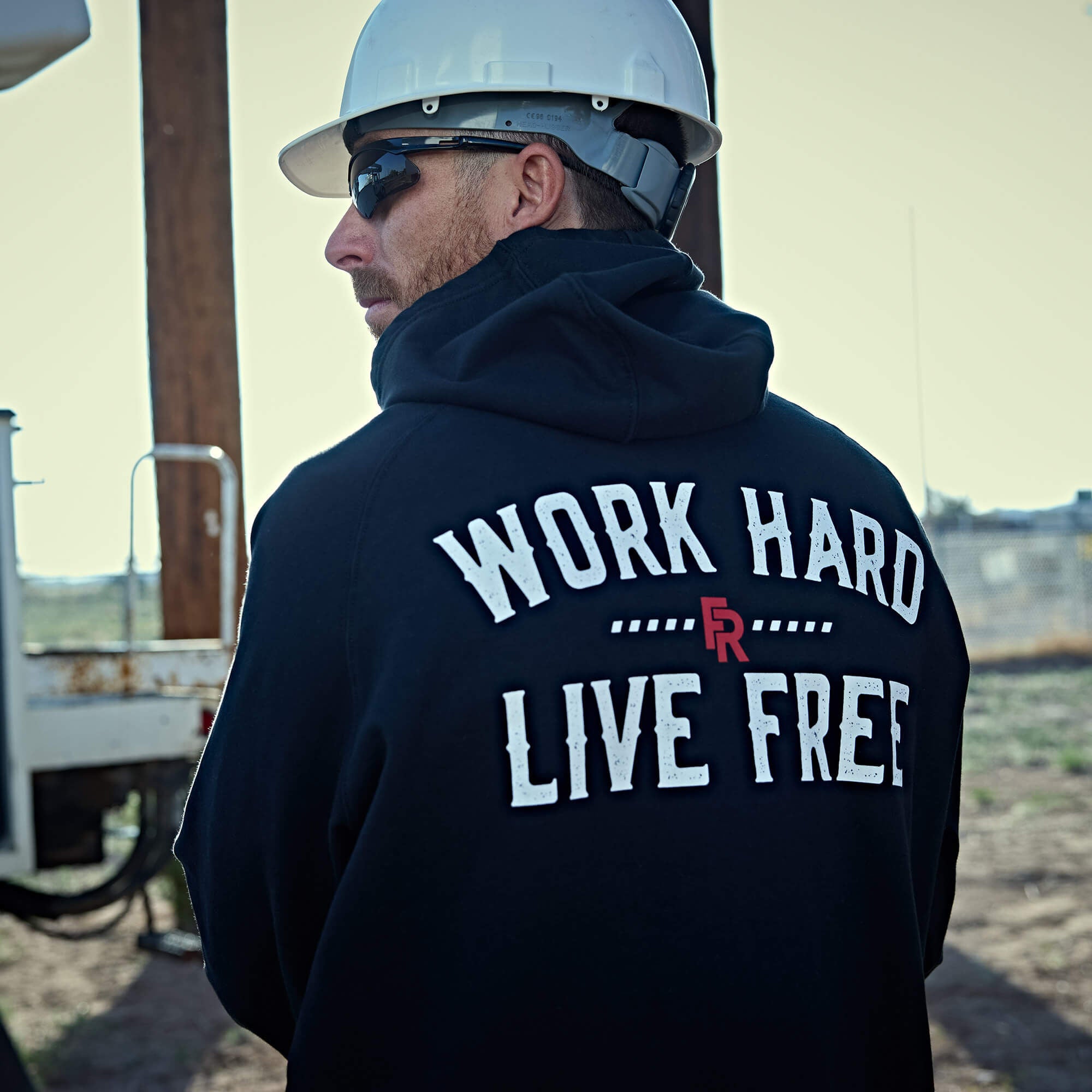 Men FR DuraStretch Work Hard Live Free Hoodie | Ariat Discount