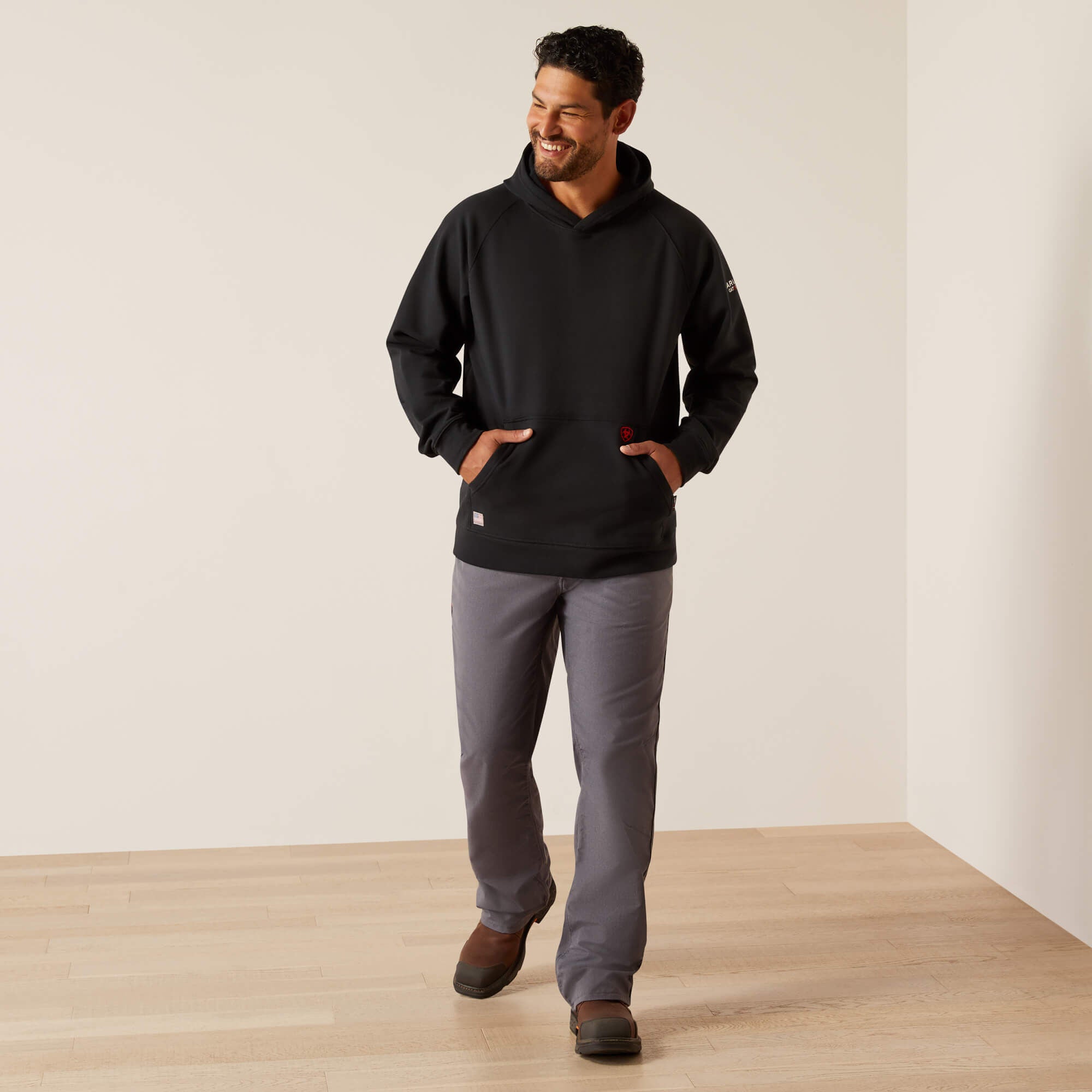 Men FR DuraStretch Work Hard Live Free Hoodie | Ariat Discount