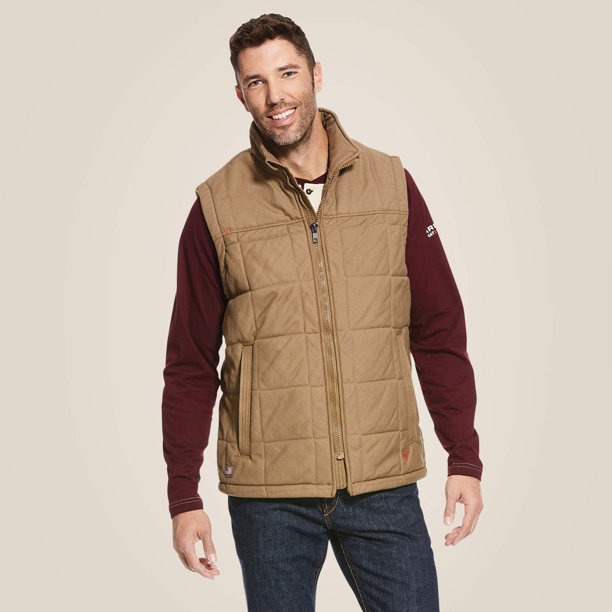 Men FR Crius Insulated Vest | Ariat on sale