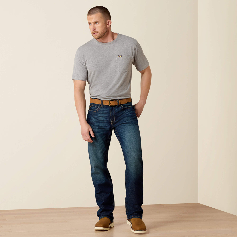 Men Rebar M4 Low Rise DuraStretch Edge Boot Cut Jean | Ariat