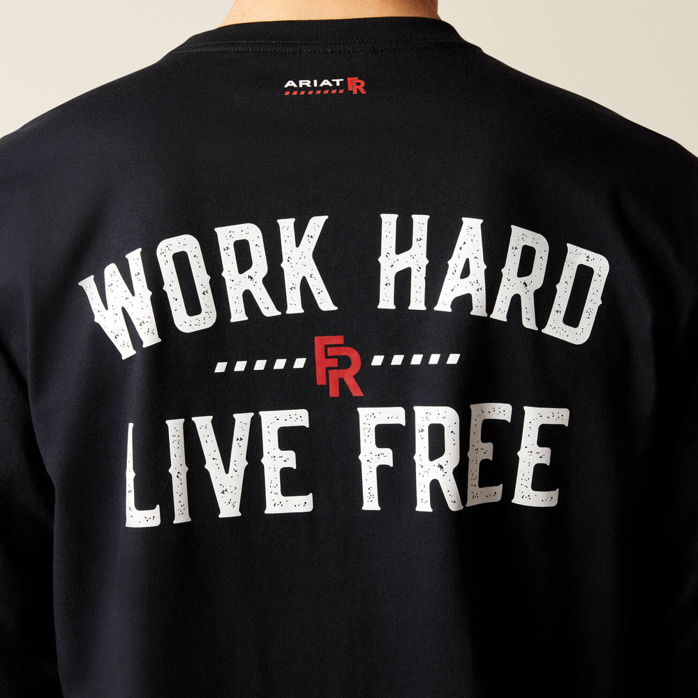 Men FR Work Hard Live Free T-Shirt | Ariat
