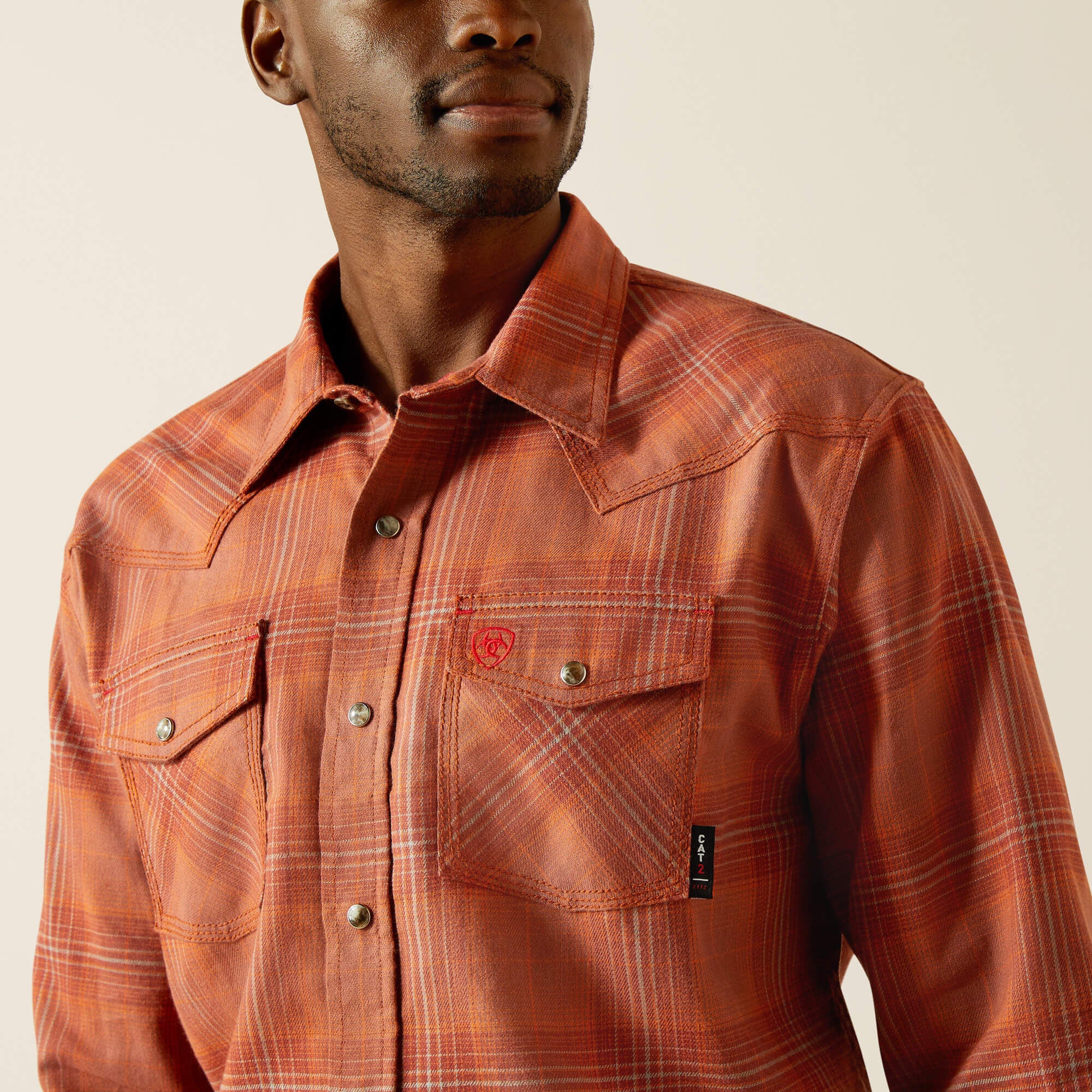 Men FR Wayne Retro Fit Snap Work Shirt | Ariat Online