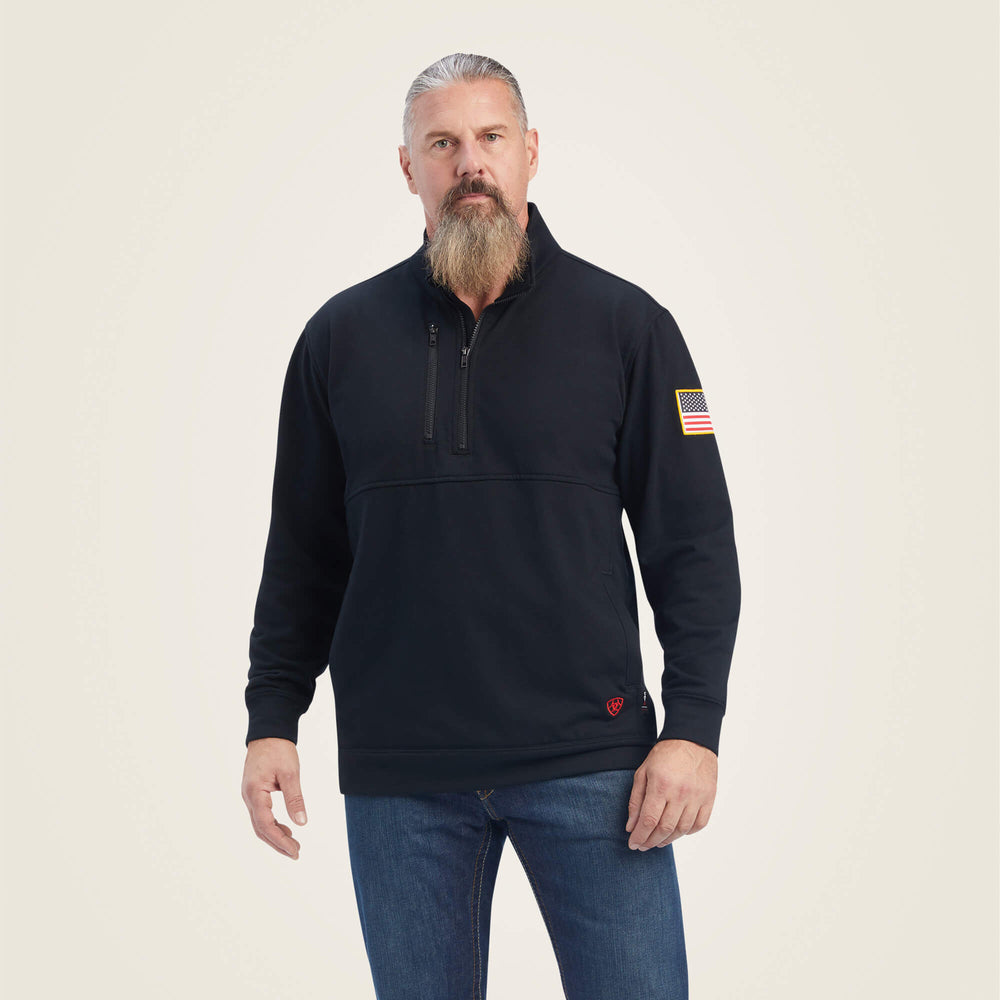 Men FR Durastrech Fleece 1/2 Zip Job Shirt | Ariat on sale